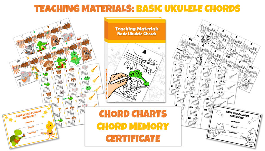 ukulele chords teaching resources for kids